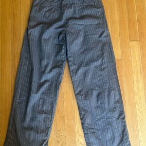 Men's Charcoal Pinstripe Dress Pants